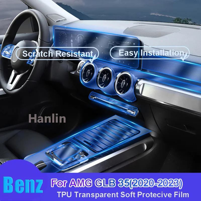 

For Benz AMG GLB 35(2020-2023) Car GPS Navigation LCD Screen TPU Protective Film Protector Decoration Stickers