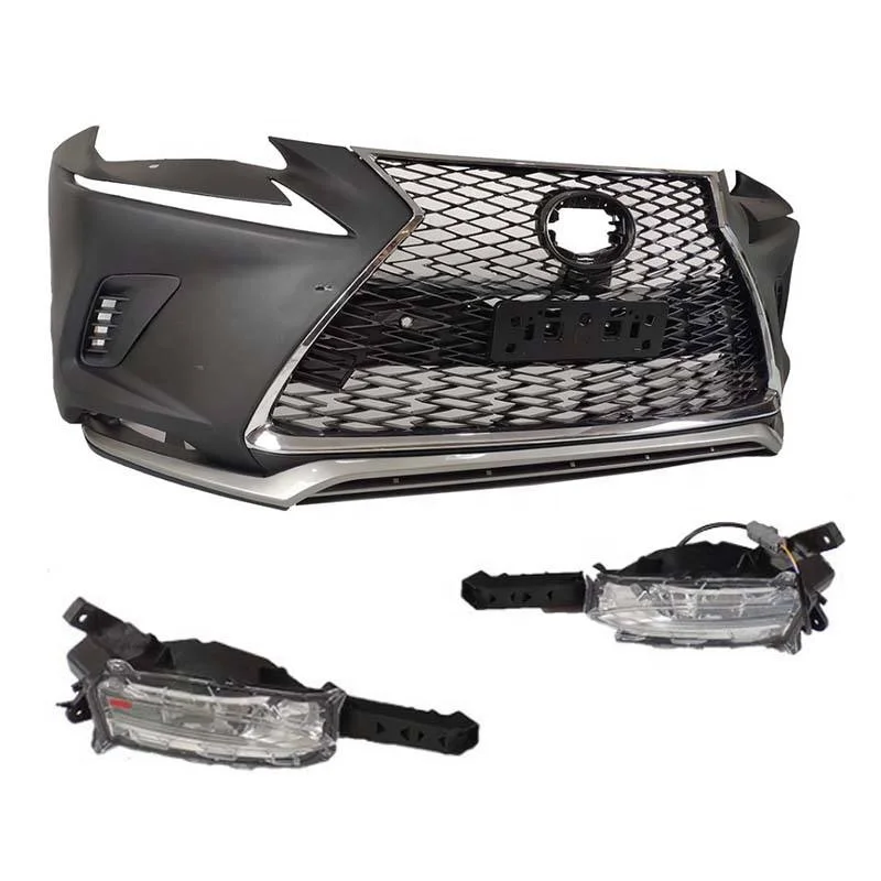 NX bumper for Lexus NX200 NX200t NX300h NX350 Sport bumper assembly grille body kit NX front bumper grille