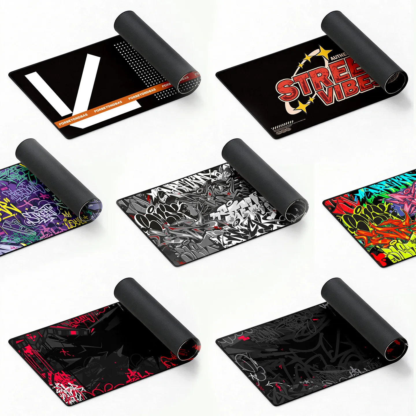 FBB Graffiti Theme Mouse Pad Extra Large Rubber Street Trend Table Mat Office Desktop Decoration Keyboard Pad Accessories Gift