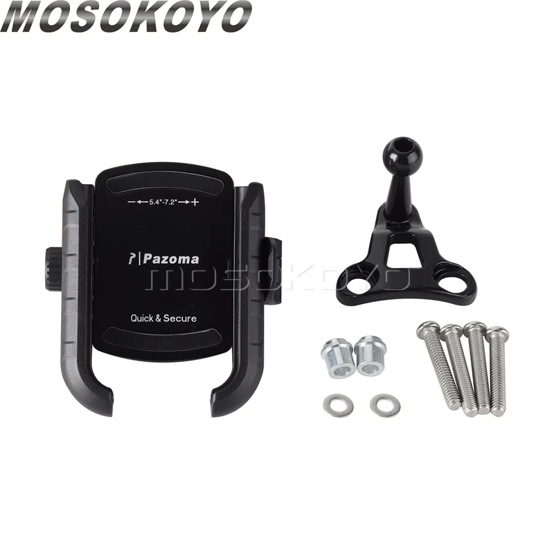 Mobile Phone Holder Motorcycle Handlebar Phone Mount for Harley Softail Dyna Touring Sportster XL 883 1200 C/R/L/N/X/V SuperLow