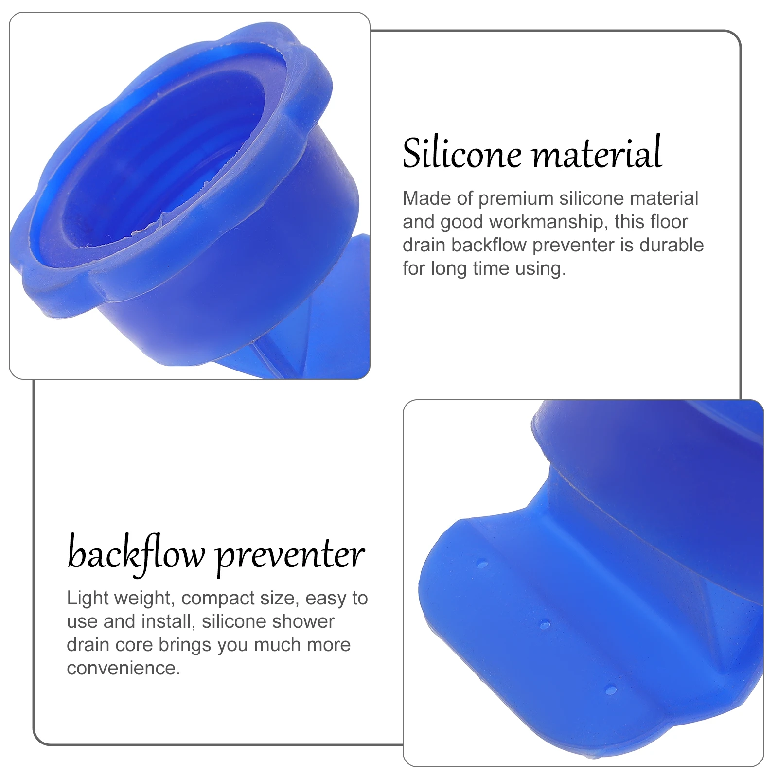 

2 Pcs Deodorant Core Sealing Ring Multi-purpose Drain Shower Pipe Easy Installation Eliminate Silica Gel Proof Cores