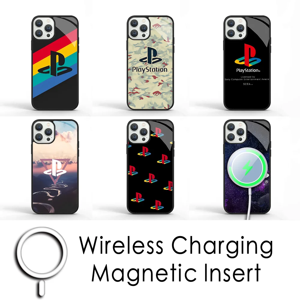 Play-Stations Game Phone Case For IPhone 16 15 Pro Max Case 14 Plus 13 12 11 Magesafe Magnetic Wireless Charge Cover