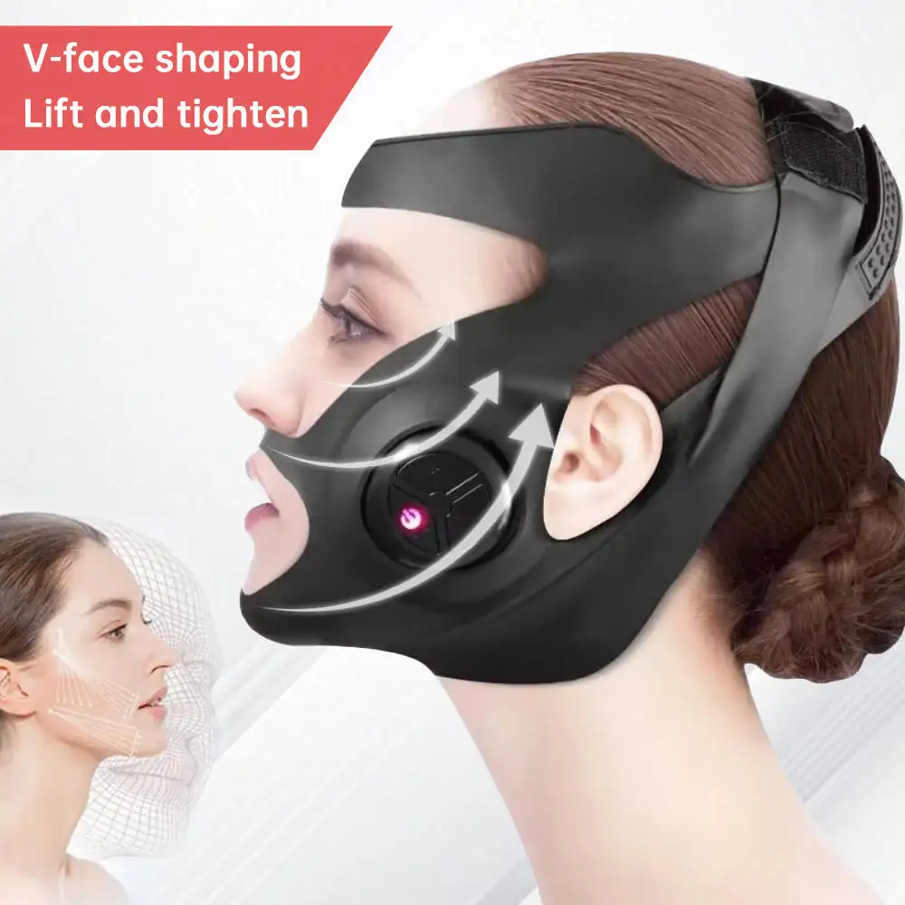 

V-Face Microcurrent Facial Massager – 3 Massage Modes Face Lifting Machine for Facial Chin Lift, USB Charged