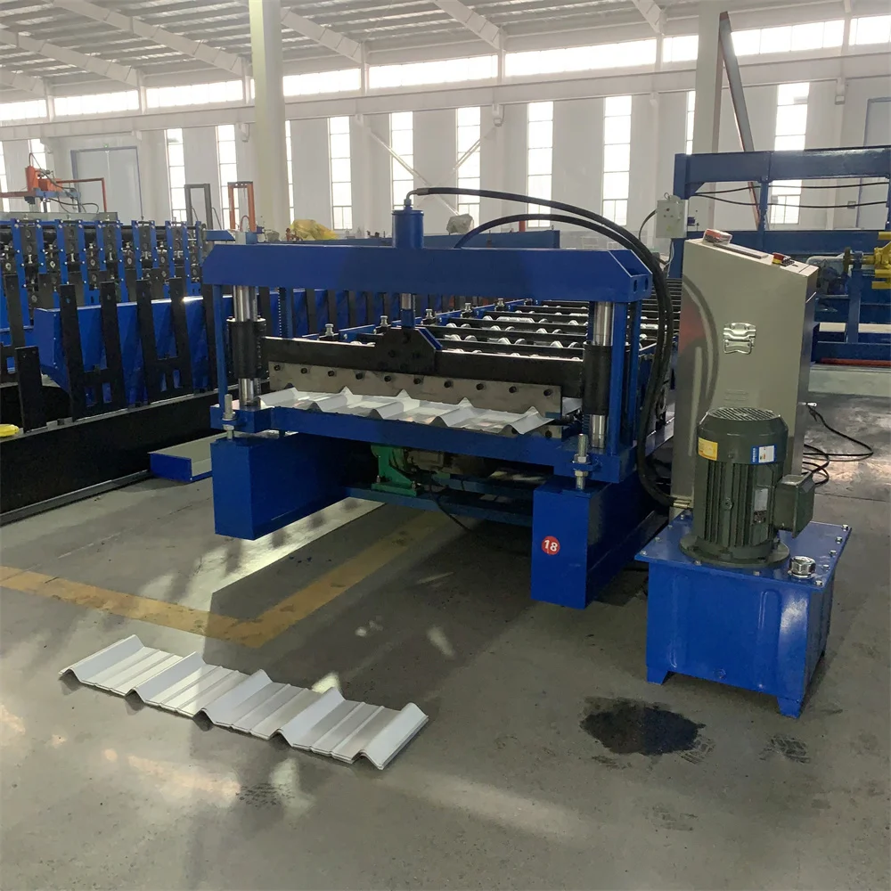 Metal Sheet Corrugated Iron Roof Sheet Making Trapezoidal Roofing Single Layer Roll Forming Machine