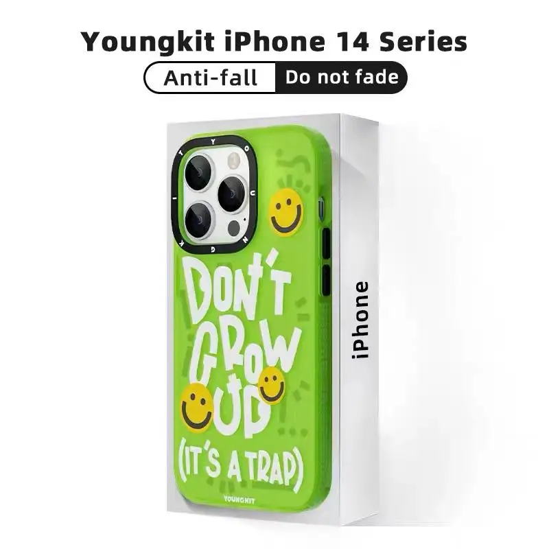 Youngkit The New Fashion Cover For IPhone 14 Pro Max Lens All-inclusiv Shockproof Creativity High End Case