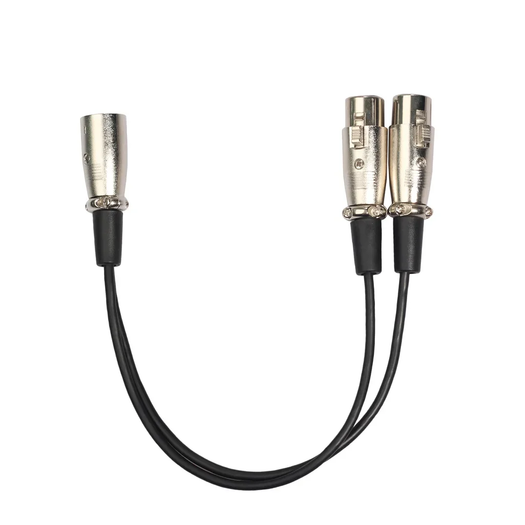 

The XLR M to dual XLR F is suitable for mixing consoles, microphones, speakers, amplifiers, stage light control, etc. 0.3m