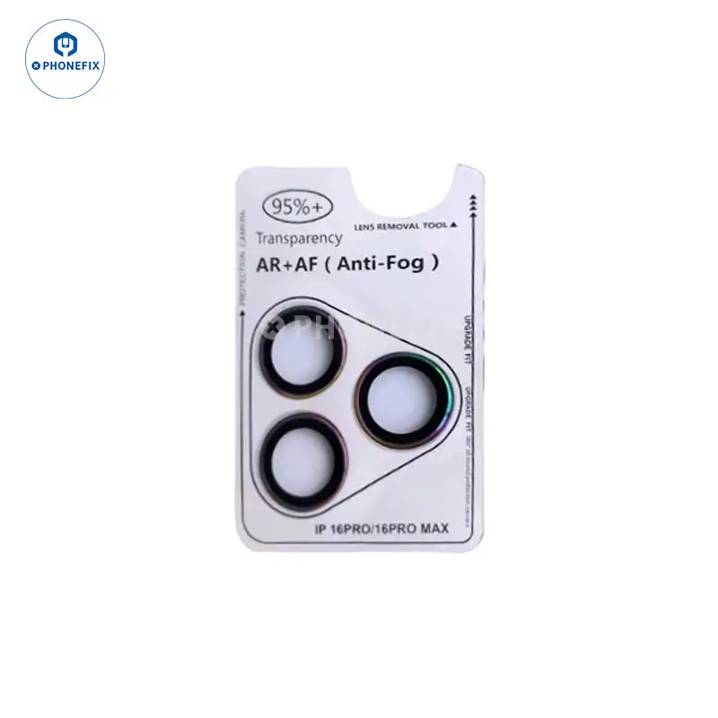 Protector de lente de cámara AF + AR, película de vidrio templado para iPhone 16/16 Plus/16 Pro/16 Pro Max, película trasera, protección de lente de cámara trasera