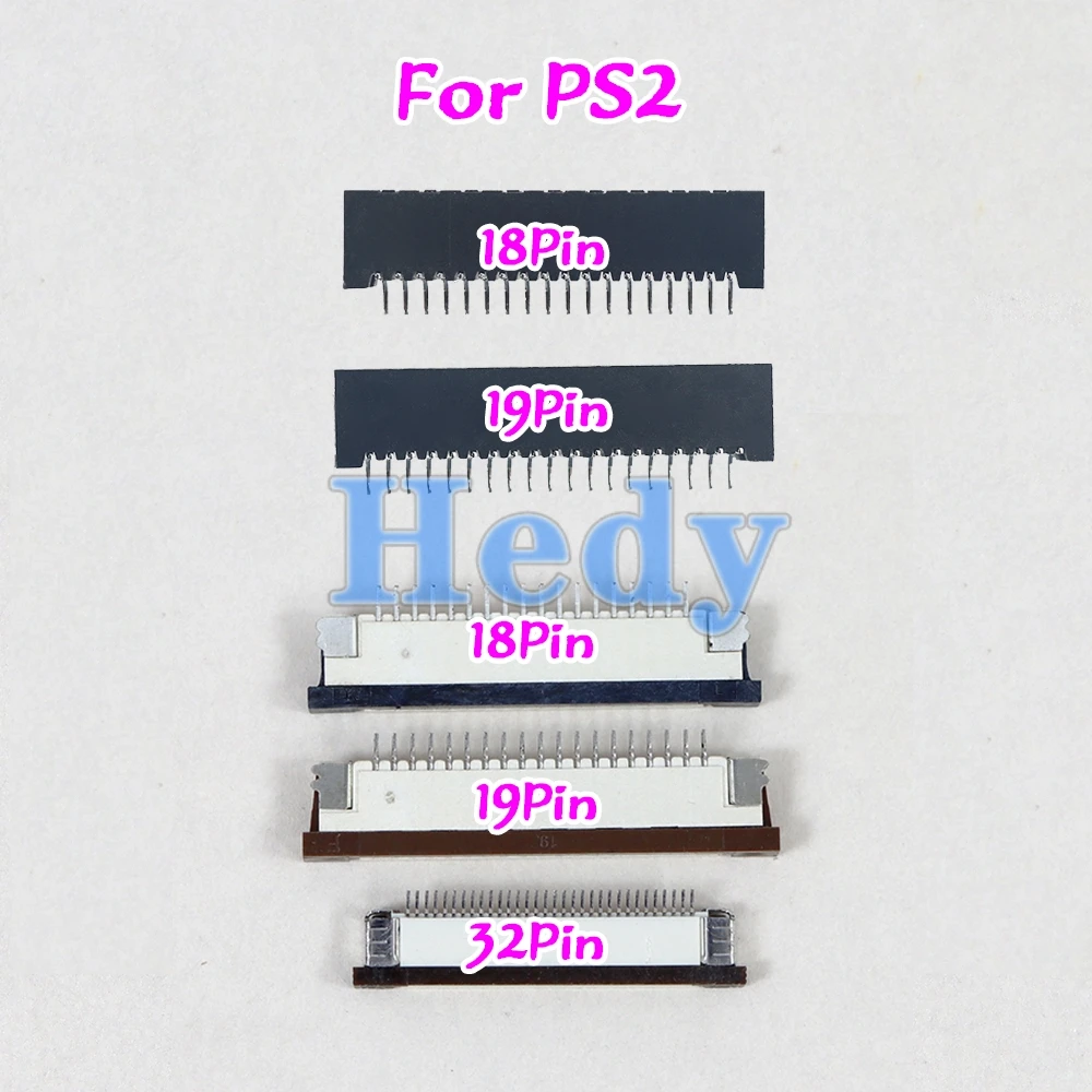 100 قطعة 18Pin 19Pin 32Pin زر فيلم المقبس ل بلاي ستيشن 2 PS2 تحكم فتحة ل PS2 18 دبوس 19 دبوس 32 دبوس أسود أبيض