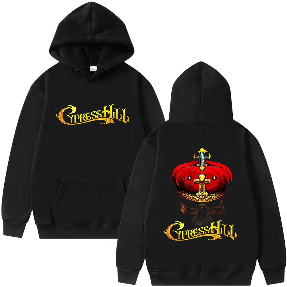 

Rapper Cypress Hill Stoned Raiders Hoodie Skeleton Graphic Pullover Male Vintage Casual Hoodies Men Hip Hop Fashion Streetwear
