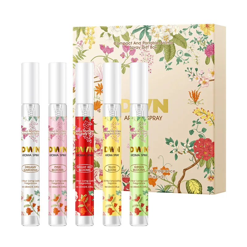 Household Indoor Mist Spray 5Pcs Gift Box, Portable Fine Mist for Room, Wardrobe, Car Interior, Bathroom Space Refreshing Spr view 5