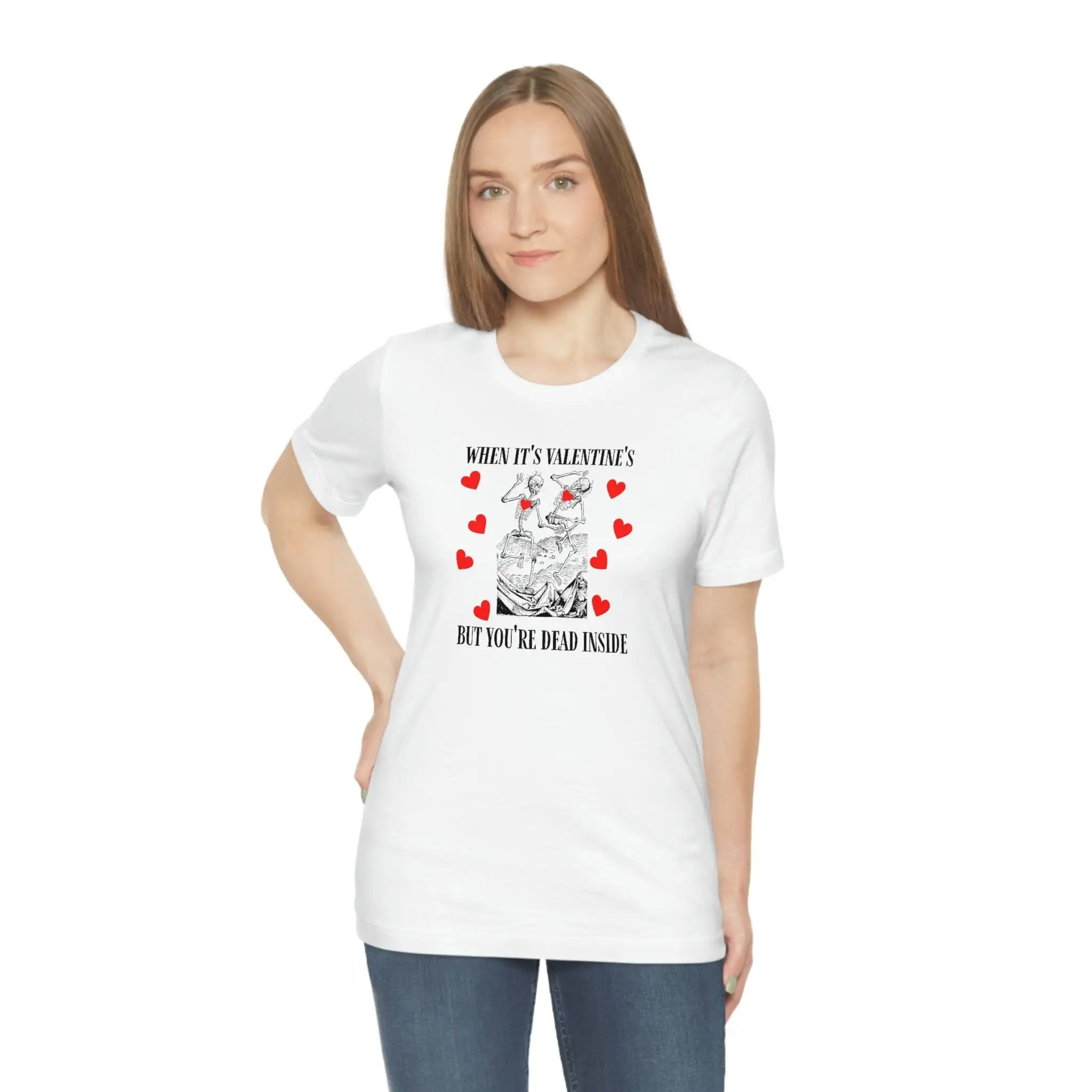 When It's Valentine's Day But You're Dead Inside Funny Medieval Dark Ages History T Shirt