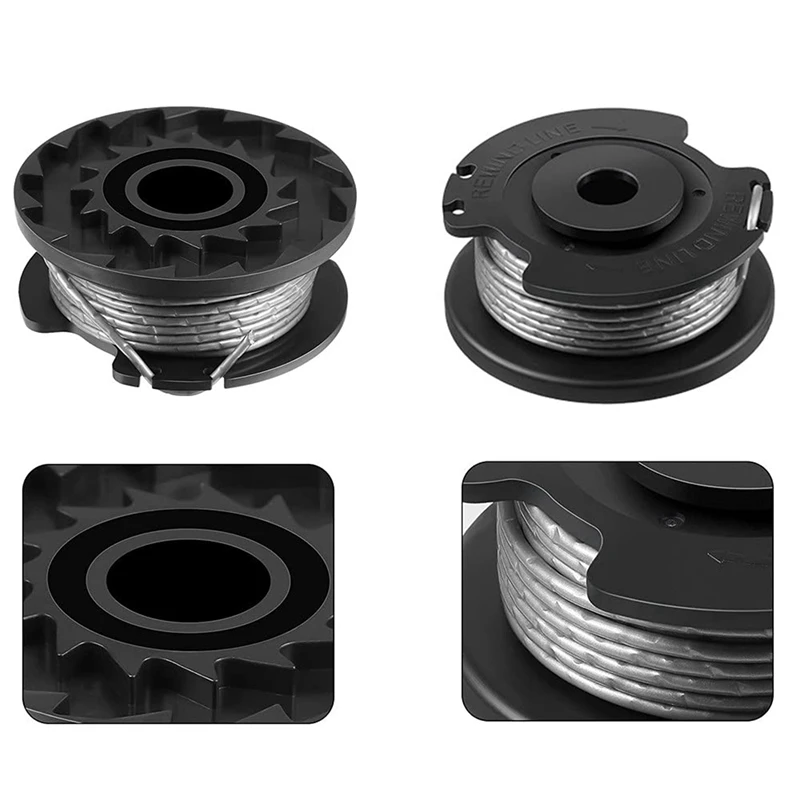 6 Pack String Trimmer F016800569 Spool Line With F016F04557 Spool Cover For  Easy Grass Cut ART 23SL 26SL