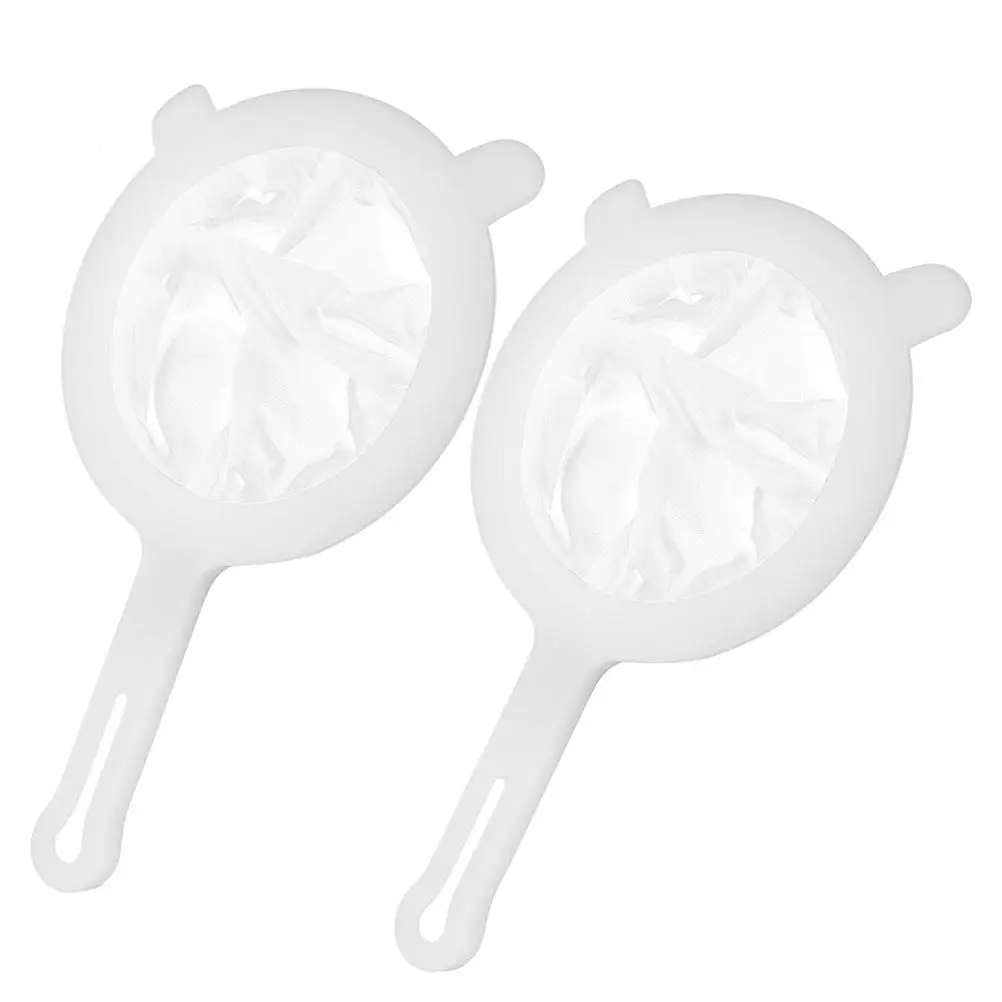 

2 Pcs Strainer Honey Screen Mesh Sieve Handheld Strainer With Handle Beekeeping Tools Juice Kitchen Set Fine Bucket Filter