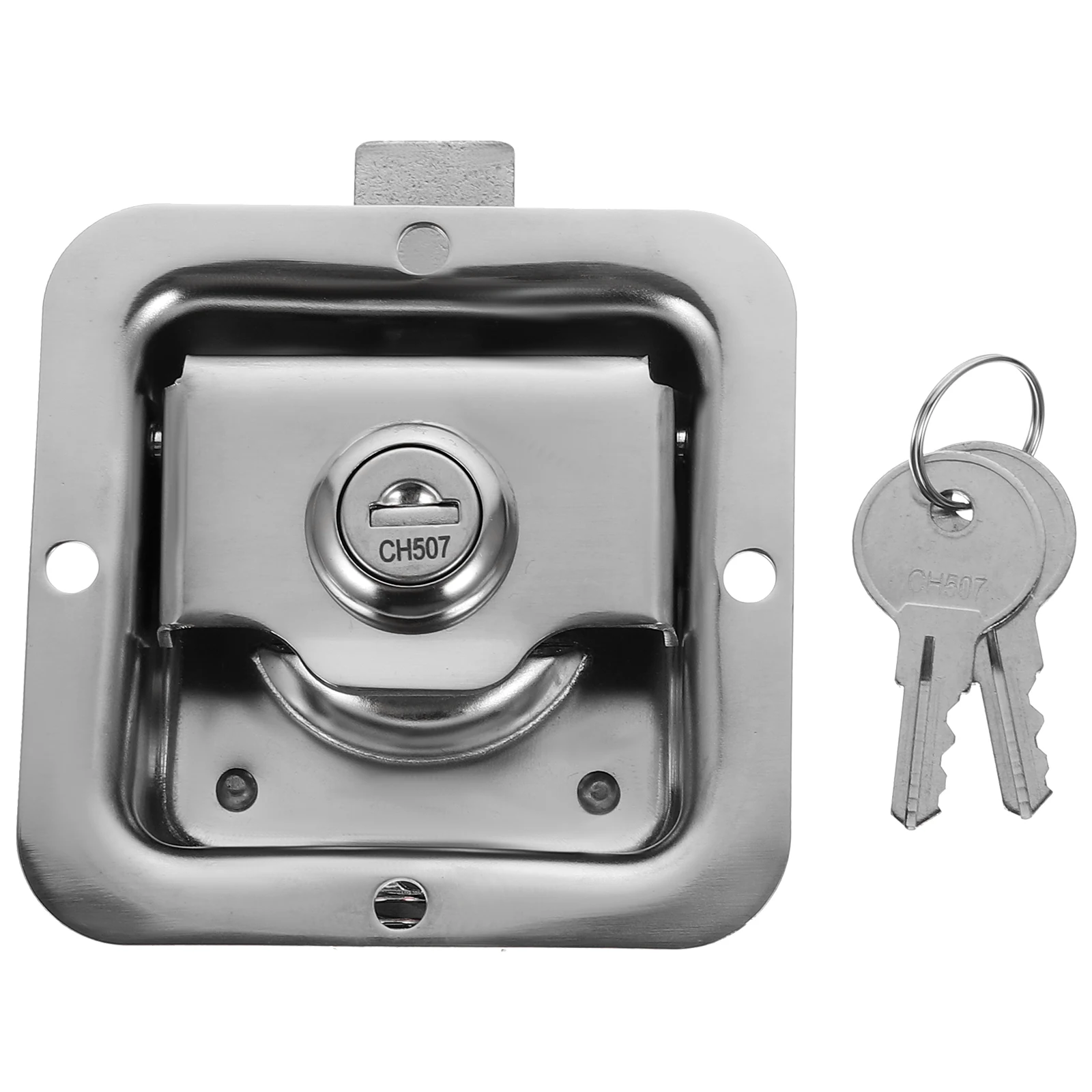 

Stainless Steel Panel Lock RV Door Latch Trailer Hitch Large Inclined Tongue Extra Thick Bolt Mirror Finished Smooth Wear