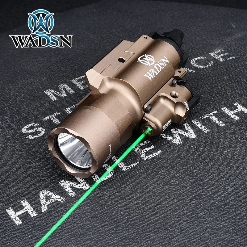 Imagem -02 - Wadsn X400u X400 Ultra Lanterna Tática com Vermelho Verde Indicador Laser Pistola G17 Arma Luz Caça Iluminação