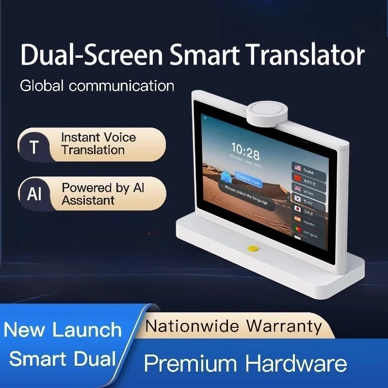 Smart 10-inch dual-screen translator, multilingual intelligent electronic AI device