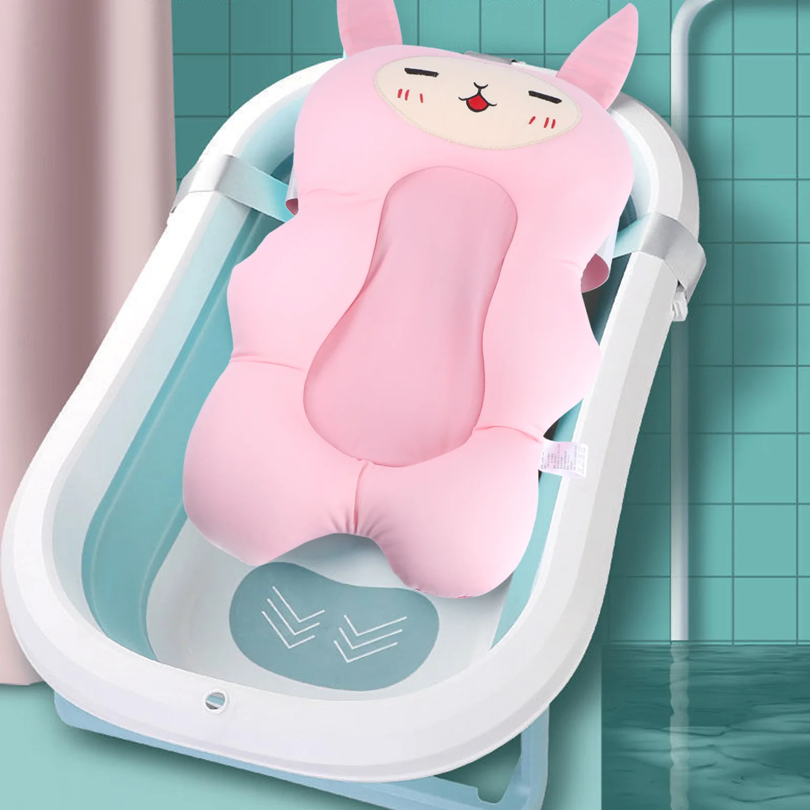 

Baby Bath Mat Cushion Pad Shower Bathtub Infant Bathing Antislip Nonslip for Newborn