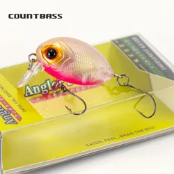 Cebo flotante con manivela COUNTBASS, 32mm, 3,6g (1,26 ''0,13 oz), buceo, 0,2-0,5 M, pesca de plástico, Wobbler, perca, Leurre, señuelo de pescador