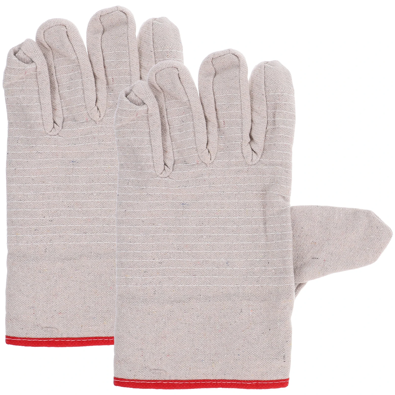 

2 Pcs Cotton Yarn Protective Welding Garden Weeding White Gardener Working Heavy Duty Work Gloves Household Gloves