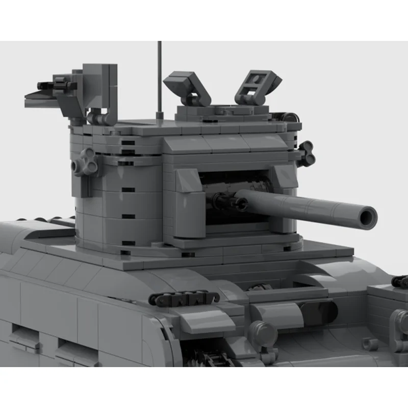Moc Building Bricks Modular A12 British WWII Infantry Tank Model Technology Blocks Christmas Toy Construction Holiday Gifts