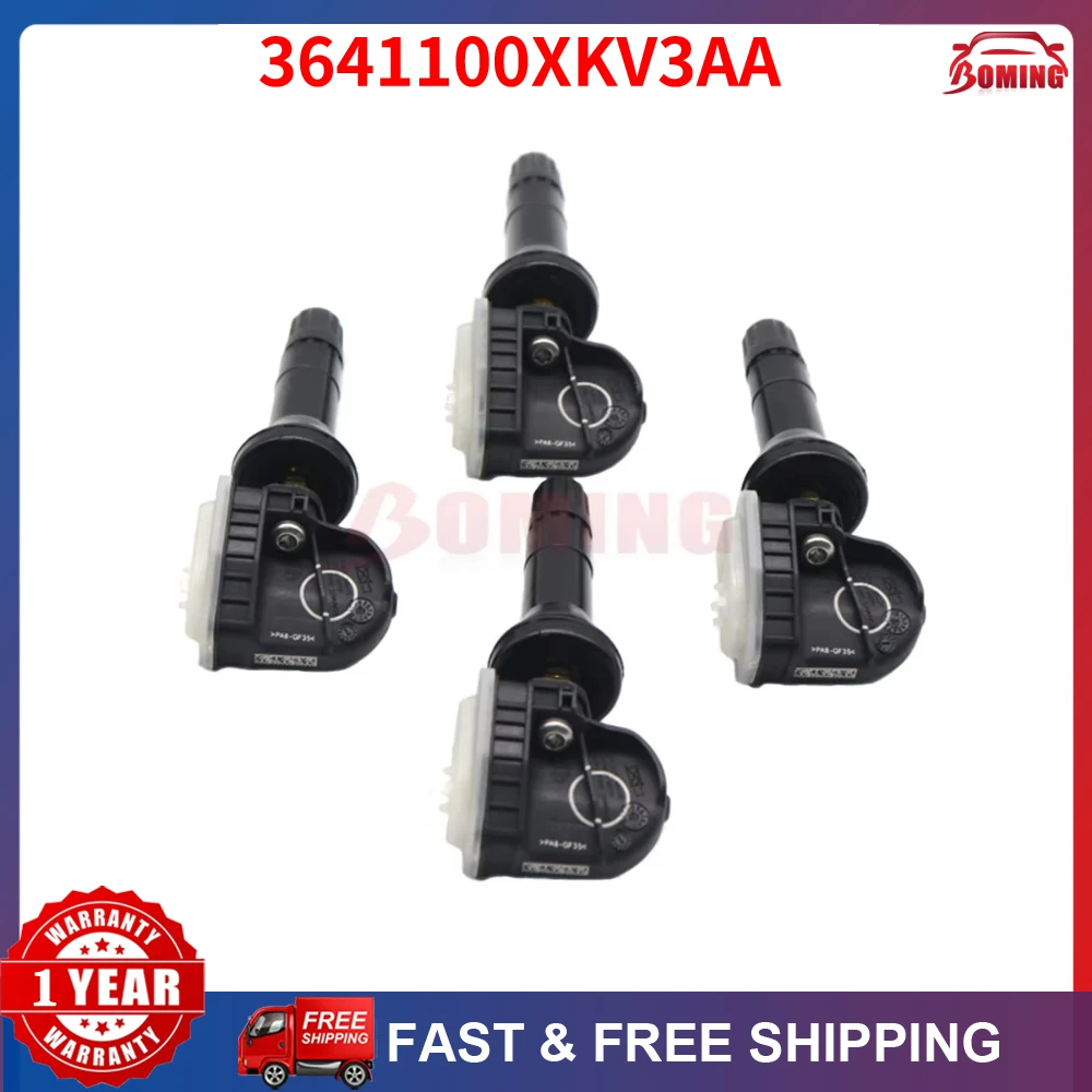 New Car TPMS Tire Pressure Sensor 3641100XKV3AA 4PCS For Great Wall Poer Ora Lightning Cat‌ Tank 300 330 500 WEY 07 For Haval