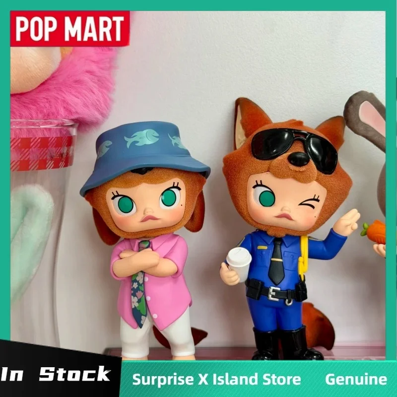 Pop Mart Zootopia X Molly Disney Collaboration Series слепая коробка модная игрушка периферийная модель фильма Mystery Box коллекция подарок