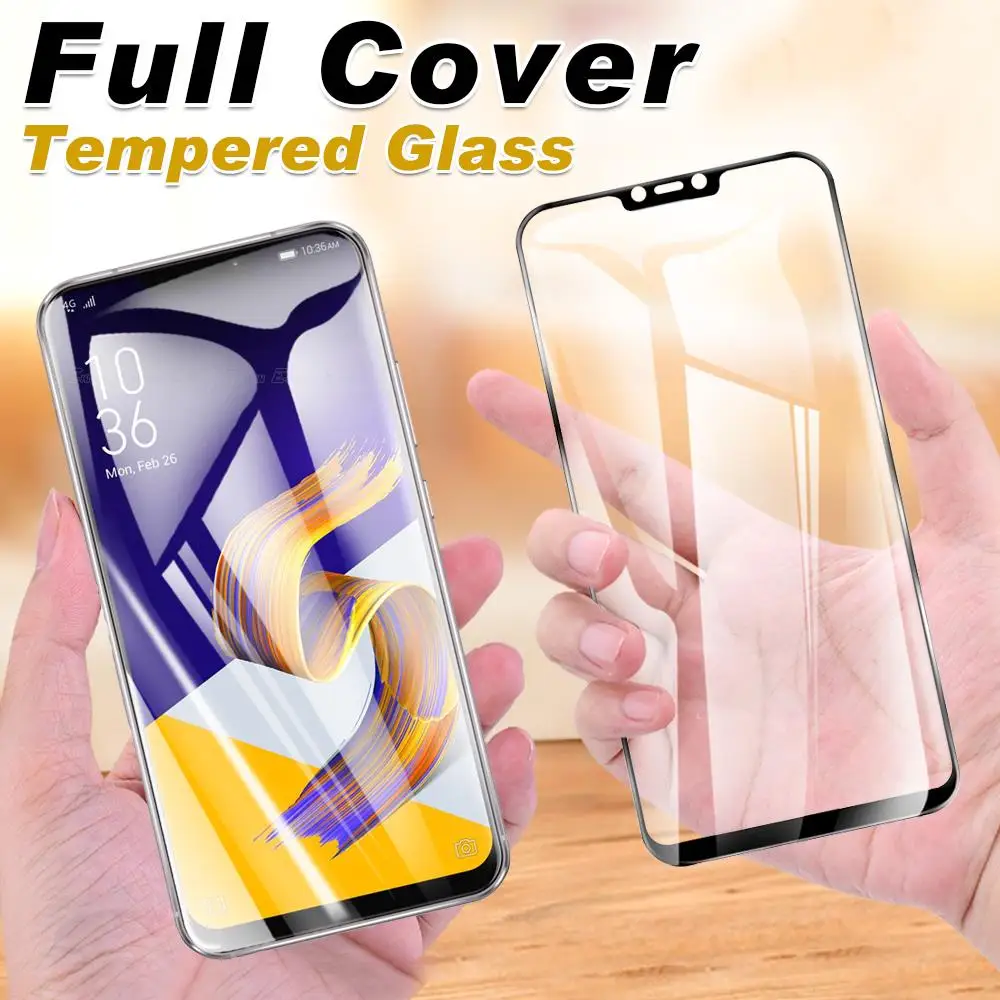 Full Cover Screen Protector For Asus ZenFone 6 5Q 5Z 5 Lite Selfie ZS630KL ZE620KL ZS620KL ZC600KL Tempered Glass Film