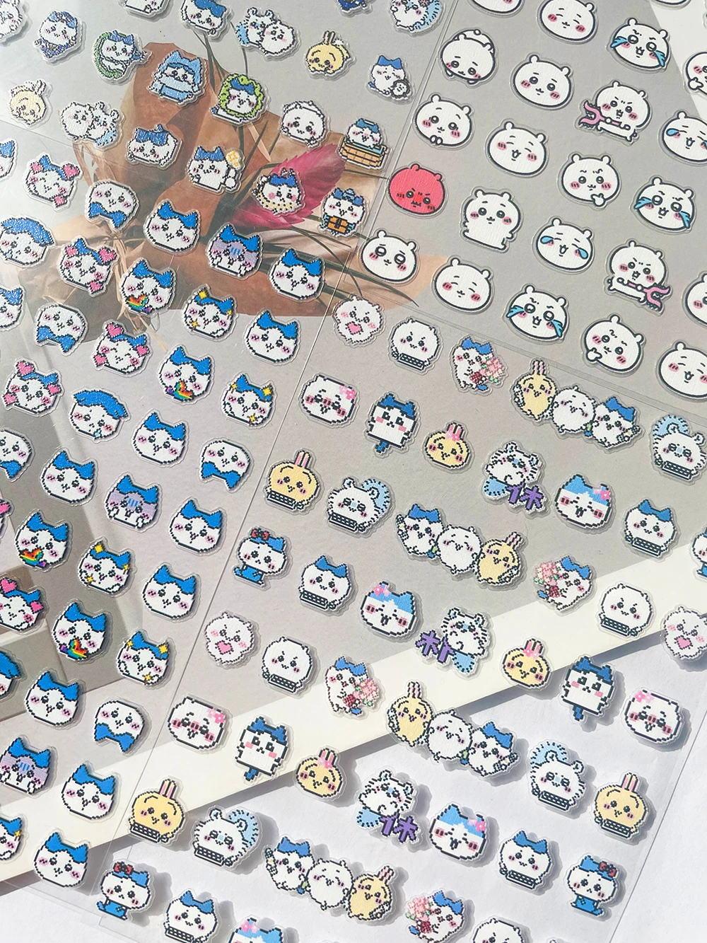 

Cartoon Mini Chiikawa Usagi Hachiware Nail Art Stickers Diy Waterproof Pvc Luggage Laptop Phone Case Guitar Manicure Stickers