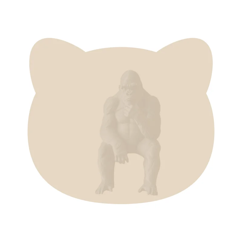 Cute Sitting Gorilla Figurine Cartoon Resin Statue Ornament for Student Dorm Desk Home Decor