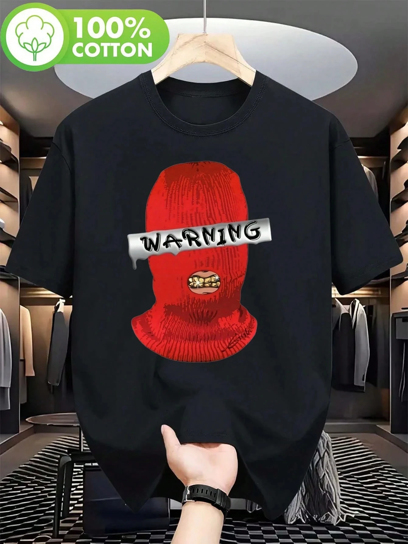 

New Men's T-shirt Clothing Hip Hop T-shirt Cotton Goth Vintage Harajuku Oversized Y2K Retro Streetwear T-shirt Unisex