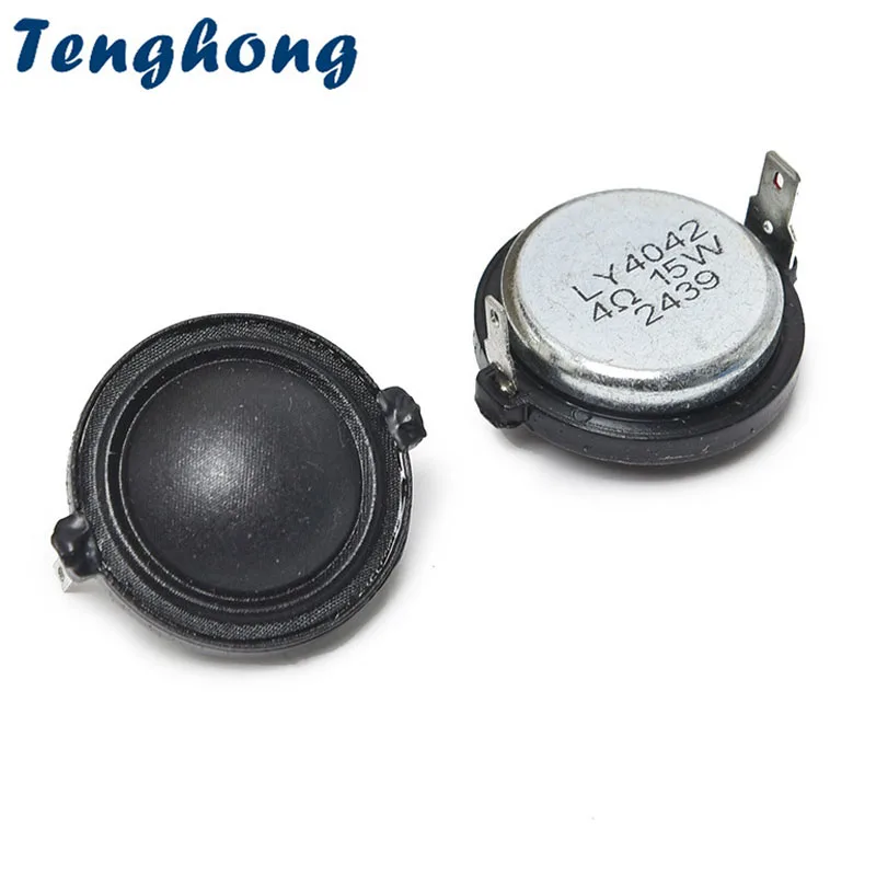 Tenghong 2 peças 30.6mm tweeter 4 ohm 15w cúpula filme de seda áudio alto-falante agudo ipx7 à prova d'água diy alto-falantes bluetooth de alto tom
