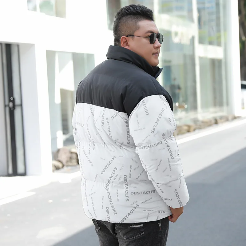 Plus Size 8xl 2023 New Winter Men's Parkas Korean Fashion Stand Collar Thick Warm Puffer Jacket Windbreaker Thermal Padded Coat