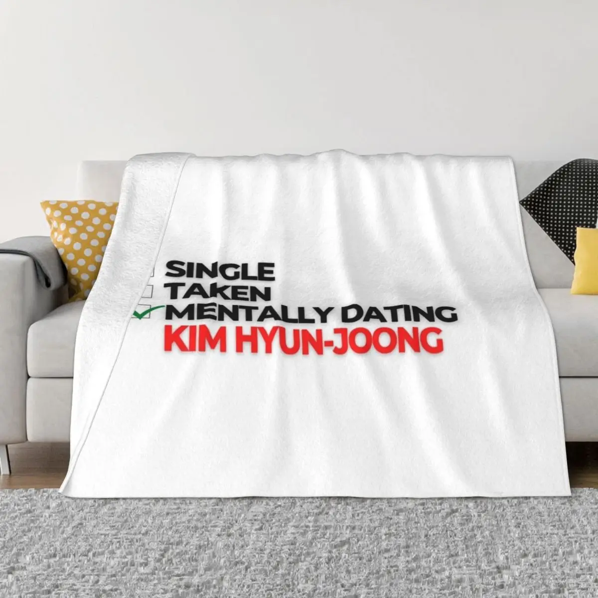 

Mentally Dating Kim Hyun-joong Throw Blanket valentine gift ideas Comforter Blanket Sofa Blankets Luxury Brand Blanket