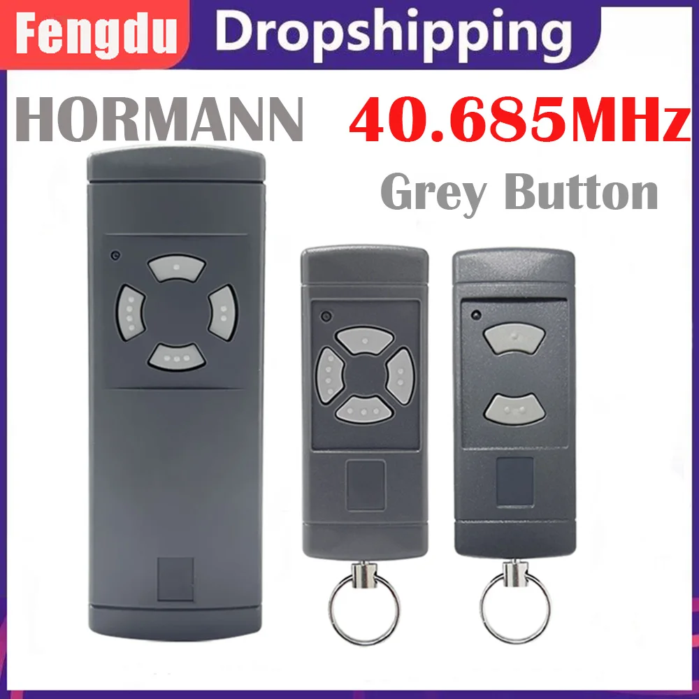 Hormann 40.685 MHz HSM2 HSM4 HSE2 Garage Door Remote Control Handheld Transmitter Gate Command Opener