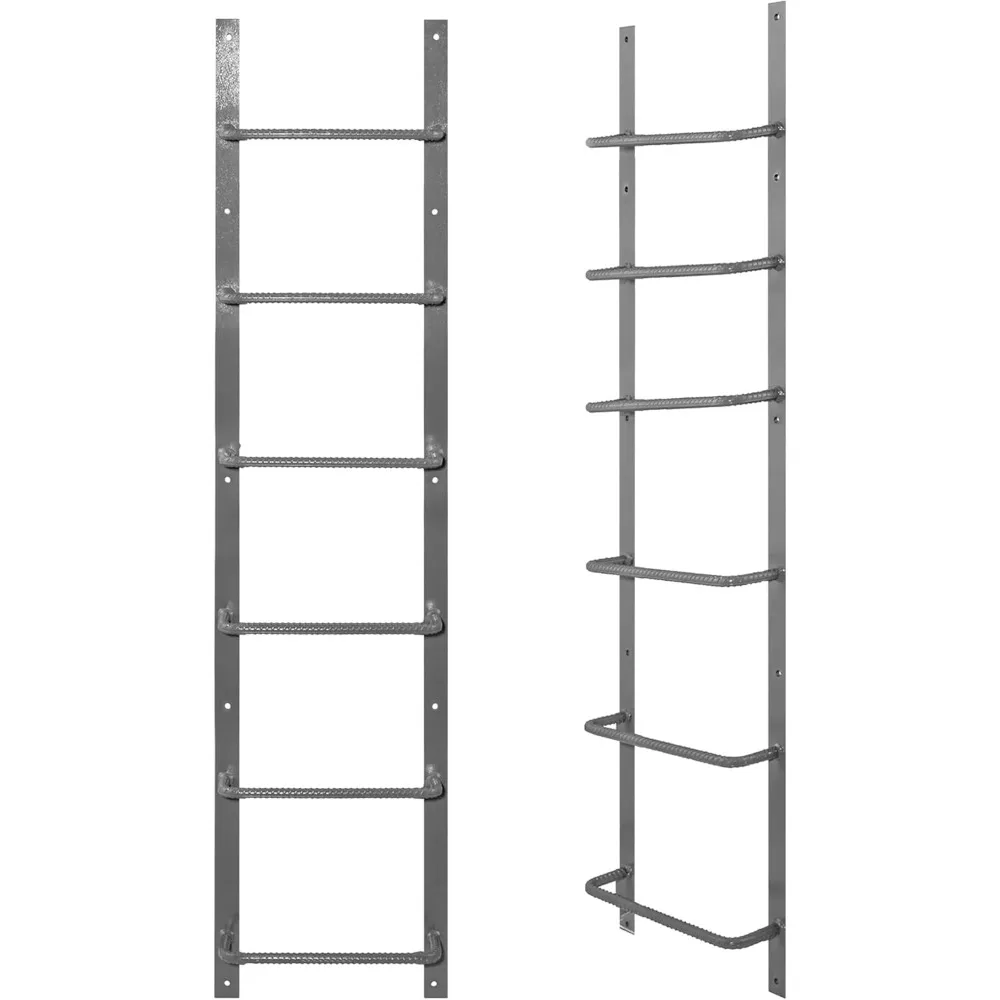 

Bolt-On Steel Egress Basement Ladder – Heavy-Duty Window Well Escape Ladder, Permanent Safety Solution, Fits Most Basement