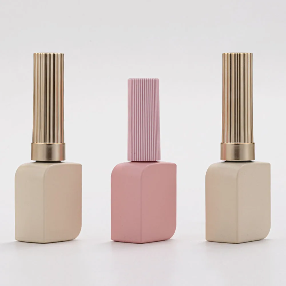 10ml Mini Puste Butelki na Lakier do Paznokci ze Szczoteczkami Żel do Paznokci Szklany Pojemnik Wielokrotnego Użytku Kosmetyczny Słoiczek Manicure Olejek do Urody Dozownik