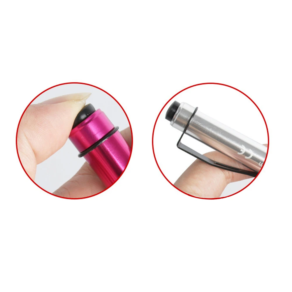 

2pcs Medical Pen Light Led Portable Mini Lamp Ruler Scale Sturdy Aluminum Alloy For Doctor Nurse Pupil Oral Inspection Teaching