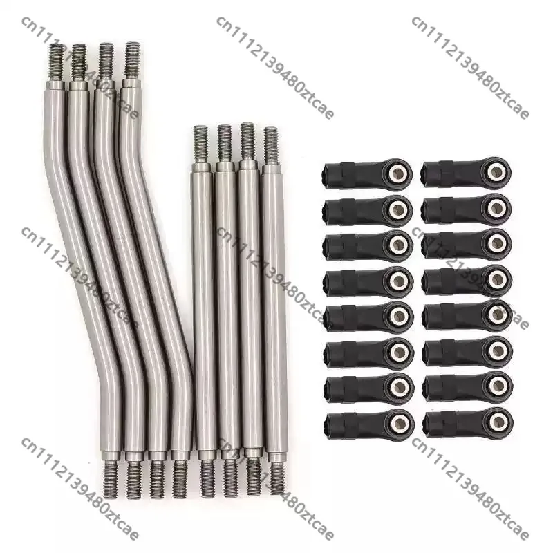 Off Road Crawler Heavy Duty Stainless Steel Linkage Rod 6mm Diameter Extended Tie Rod Chassis Low Gravity Tuning Replacement