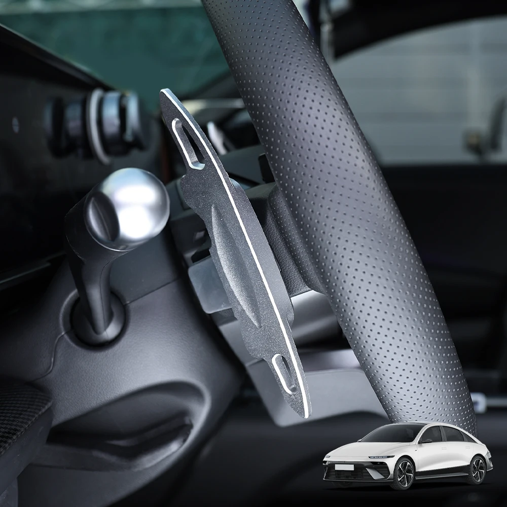 

For Hyundai IONIQ 6 N / IONIQ 6 N-Line 2025 2026 Steering Wheel Shifter Paddle Extended Shifter Cover Trim Accessories