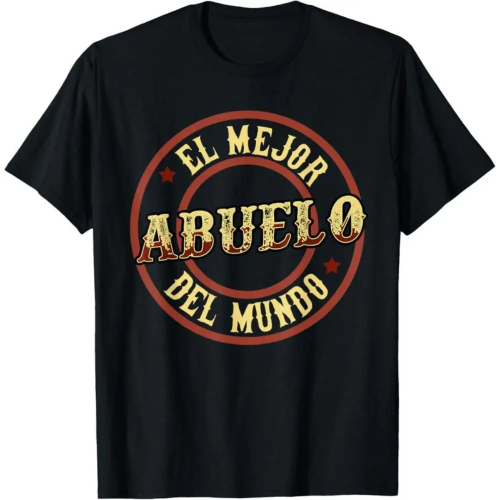 

El Mejor Abuelo Del Mundo T-Shirt Spanish Graphic Tee for Grandpa Gift, Father’s Day or Birthday Party Outfit