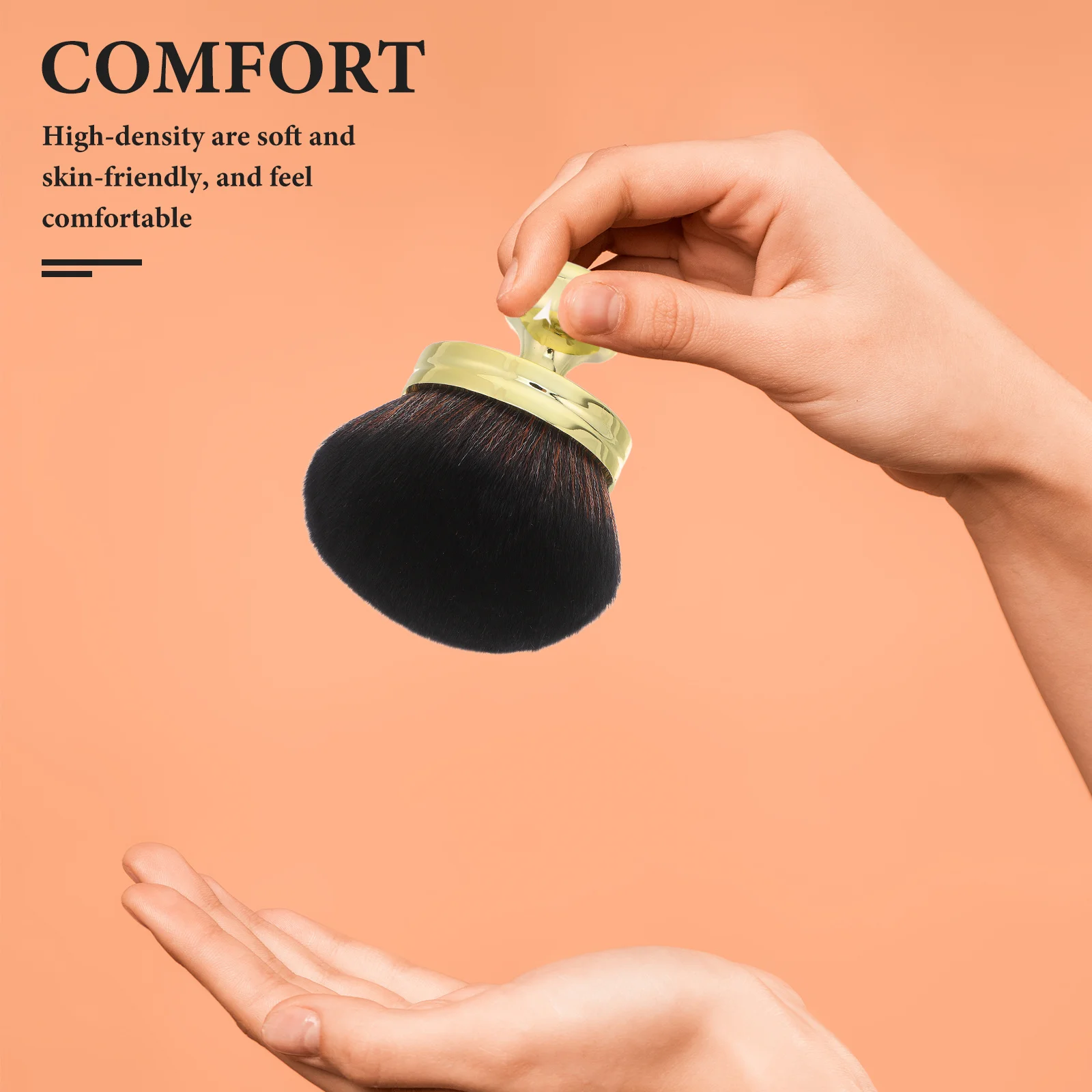 Multifunctional Mushroom Head Brush Short Handle Travel Size Soft Bristles Powder Blush Face Makeup Brush Facial Brushes