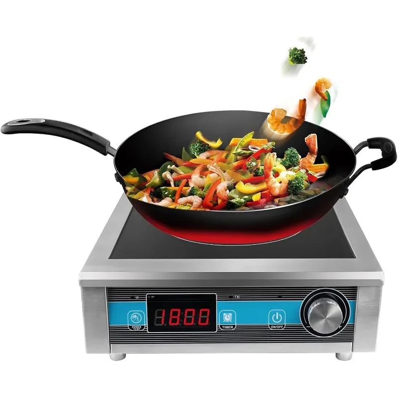 home.Commercial Grade Countertop Burner 1800 W /120V Commercial Cooktop 9 Inch Heating Coil Hot Plate