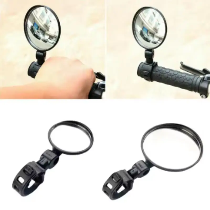 1Pc Rotating Side Mirrors Mirror Spoiler Rear View Mirrors Motorcycle Rearview Mirror Rear View Mirror 360 Rotation Round