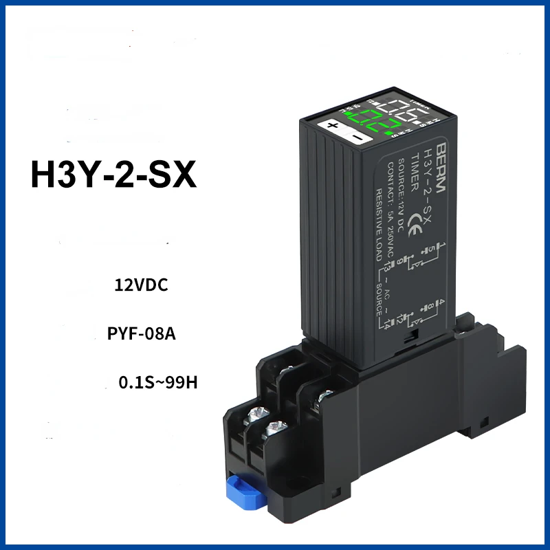

Time Relay H3Y-2 time delay relay H3Y-4 Small Cycle Digital Display Time Controller 24V 220V