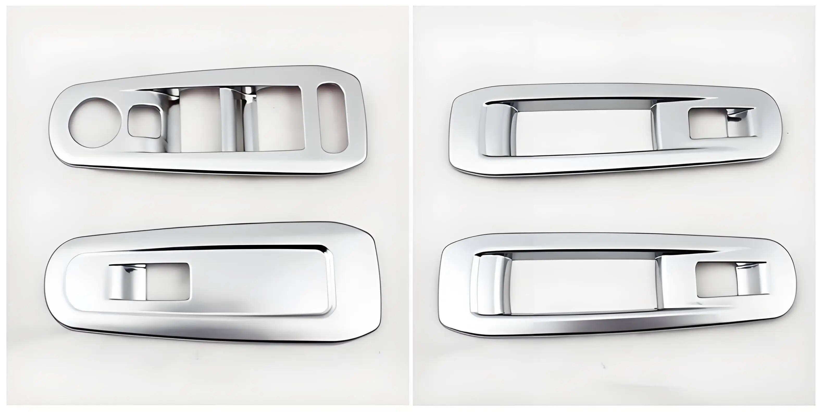 For Peugeot 308 T9 2014 2015 2016 2017 2018 SW Car Accessories ABS Window Lifter Button Protective Cover Chrome Trim