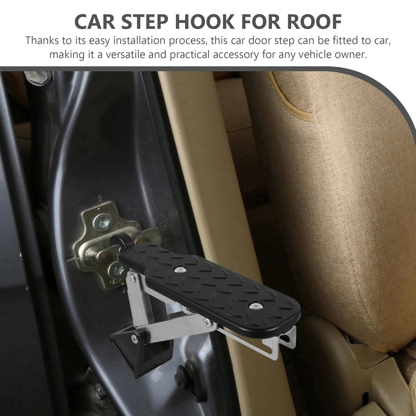 

Aluminum Alloy Pedals Car Accessories For Truck Door Step for Roof Access Black Side Steps Truck Vehicle Accessories