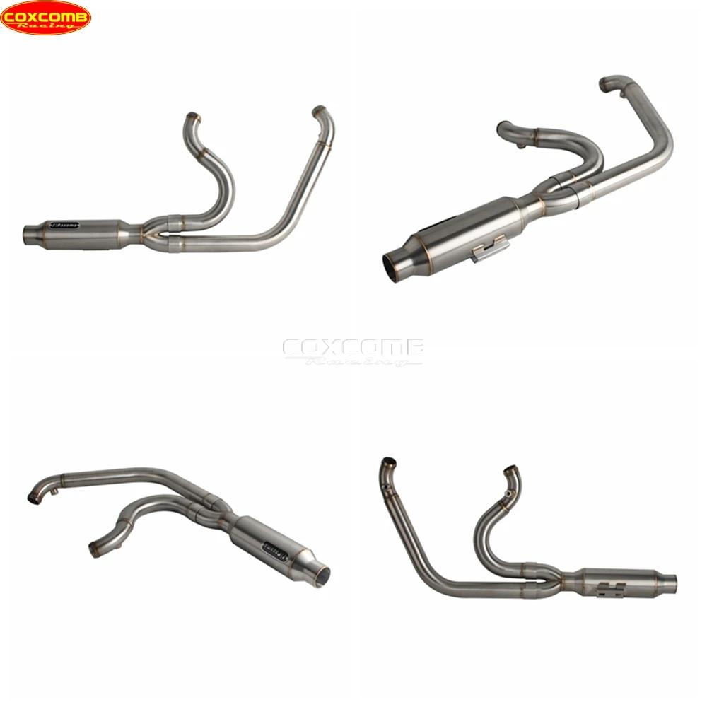 نظام كاتم صوت العادم سهل الارتداء ماسورة عادم كاملة للدراجة النارية Harley Dyna Street Bob FXDB FXDBB FXDBP FXDBI Limited FXDBC