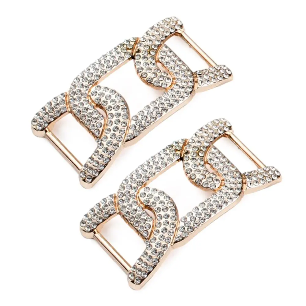 Decoration Belt Buckle Garment Hardware Metal Shoe Chain Metal Buckles DIY Shoes Bag Shoes Buckles