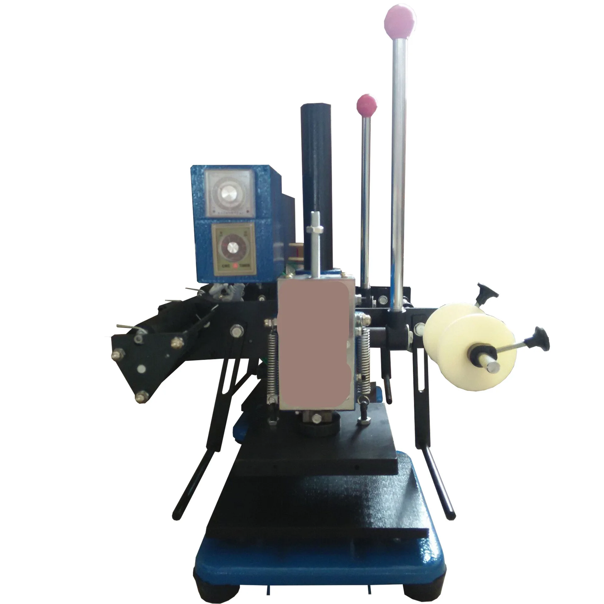 Aluminum Sheet Hot Stamping Machine For Flat Branding And Labeling On Rubber Plastics Leather Paper