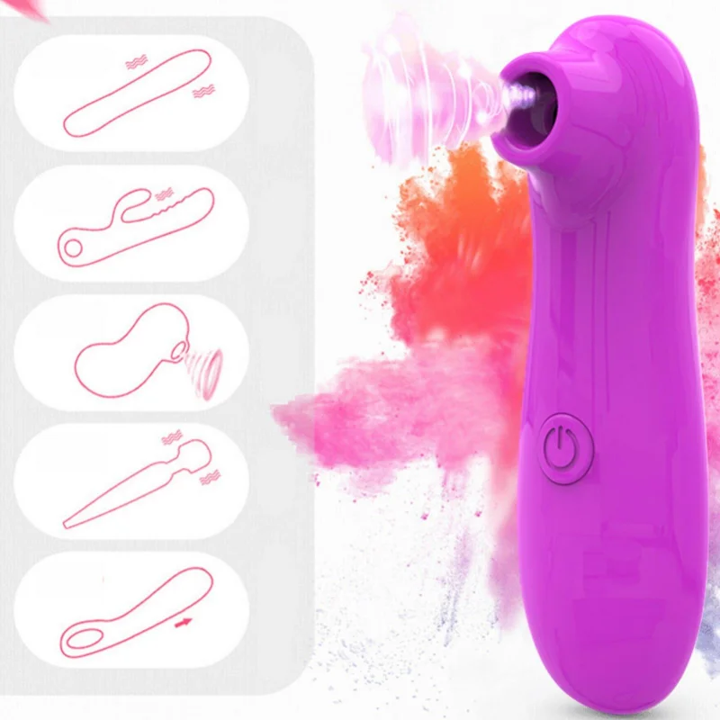 Vibrador de punto G para mujer, estimulador de succión de pezones, masturbador de pecho, masaje de Vagina, Sexo